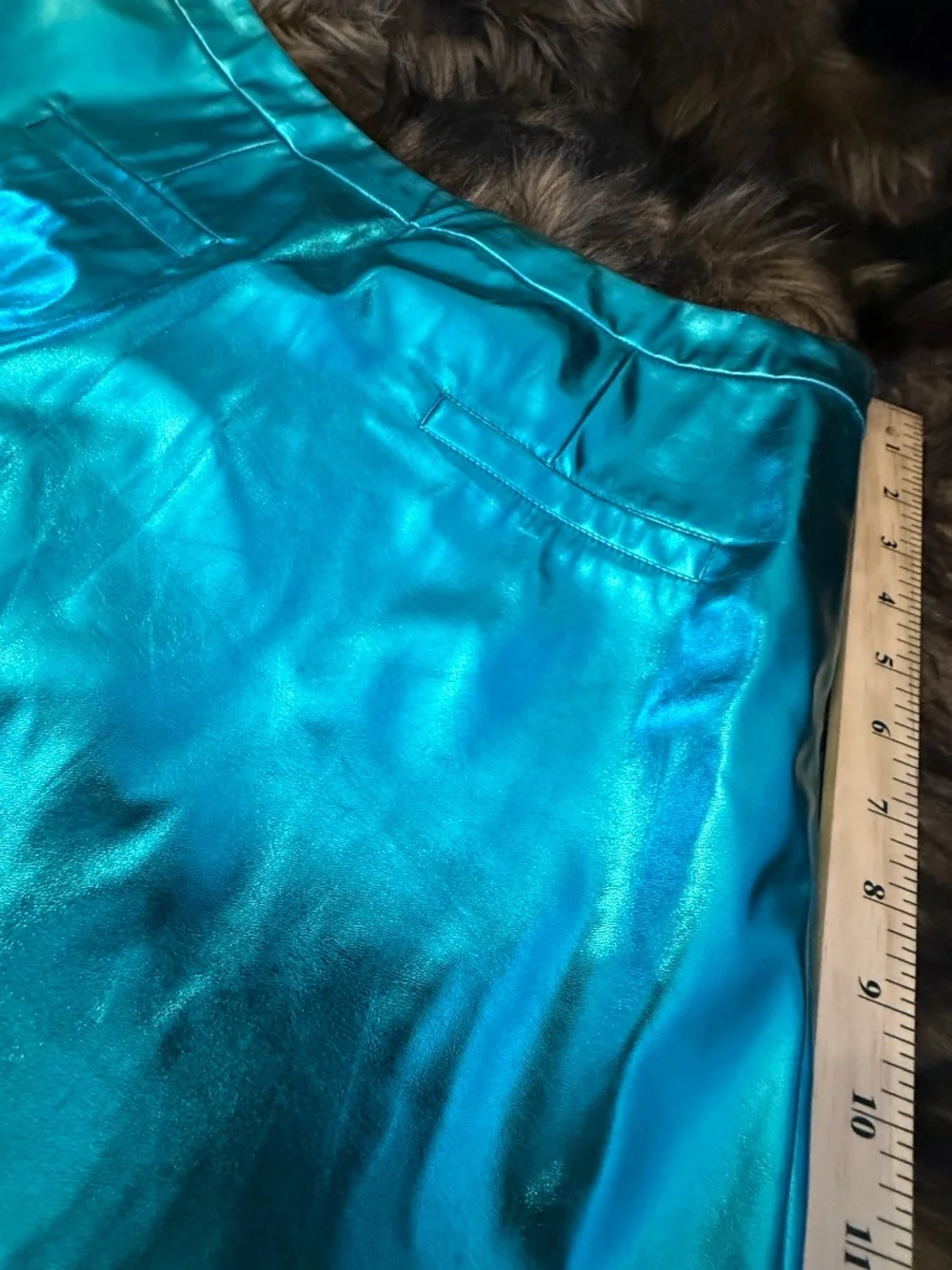 NWT Buddy Love Skort in Metallic Teal (Medium) - Picture 13 of 14